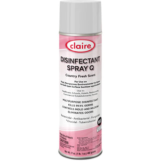 Claire CL1001 Multipurpose Disinfectant Spray 17 oz Size - Country Fresh Scent 12-Cans/Case