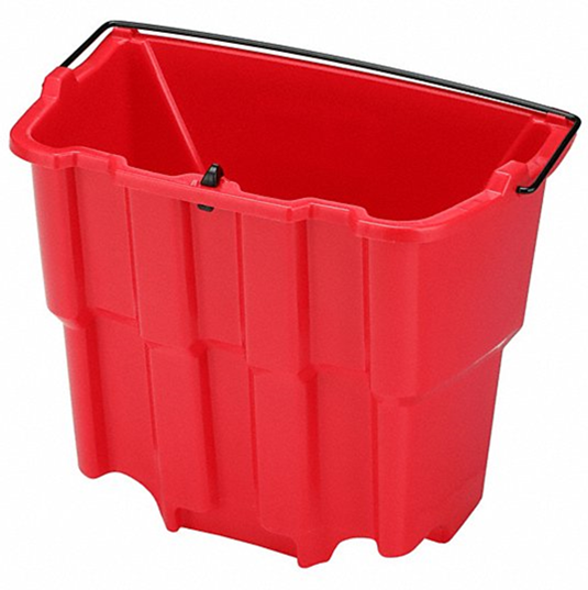 Rubbermaid WaveBrake® 18 Qt. Red Dirty Water Bucket