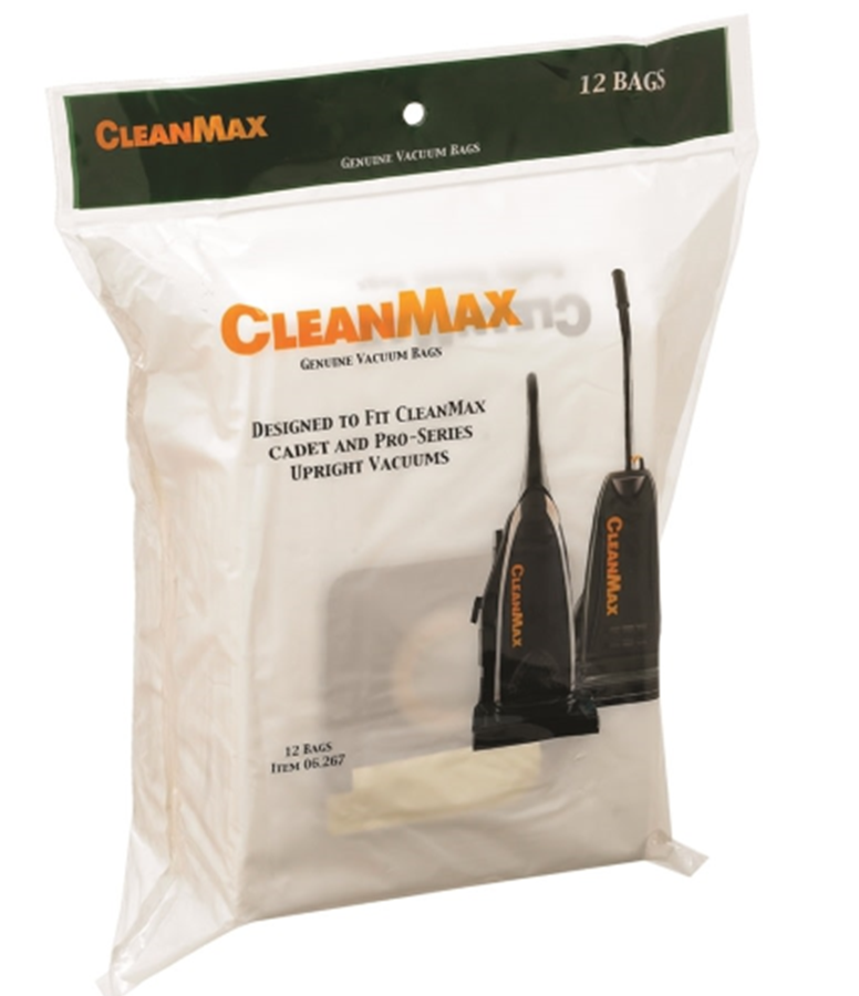 CleanMax CMP-12 Paper Filter Bags for Nitro, Pro Series, and Cadet Vacuums - 12/Pack