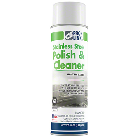 Pro-Link kA006 Stainless Steel Water-Base Cleaner & Polish 16 oz. 12-Case