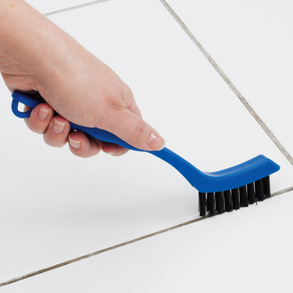 Better Brush 8-1/2" Grout Detail Brush, Stiff Black Nylon Fill - Image 2