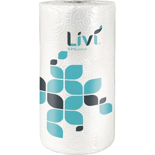 Solaris Livi® SOL41504 Kitchen Paper Towels, 2-Ply, 85 Sheet, 30 Rolls/Case