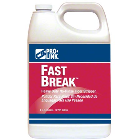 PRO-LINK® B14108 Fast Break Heavy Duty No Rinse Floor Stripper, 4-Gal/Case