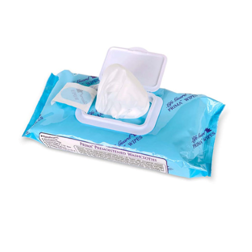 Premoistened Washcloths By Prima™ Extra Large, 9"x13", Fragrance Free, Wipes. 48 Cloths/Pack, 12 Packs/Case