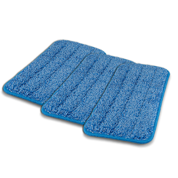 Golden Star 5" x 11" Microfiber Heavy-Duty Floor Mop Pad, Blue