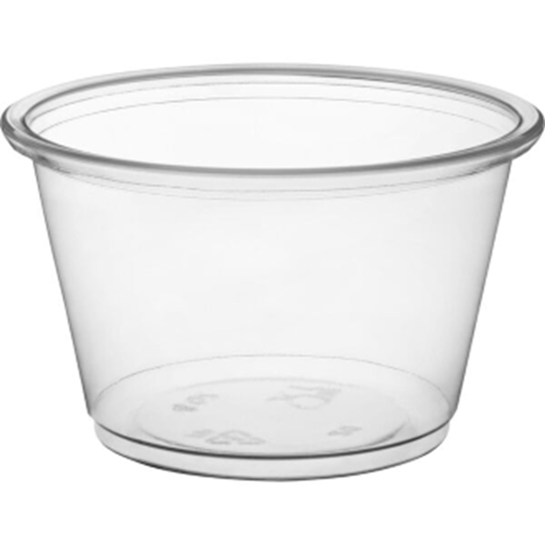 Empress EPC200 Plastic 2oz Portion Cup, Clear 50/50, 2500/Case