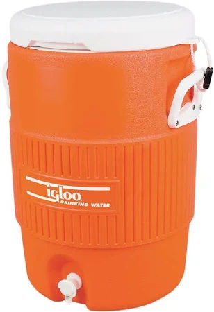Igloo 5 Gallon Heavy-Duty Polyethylene Beverage Cooler Jug, Orange