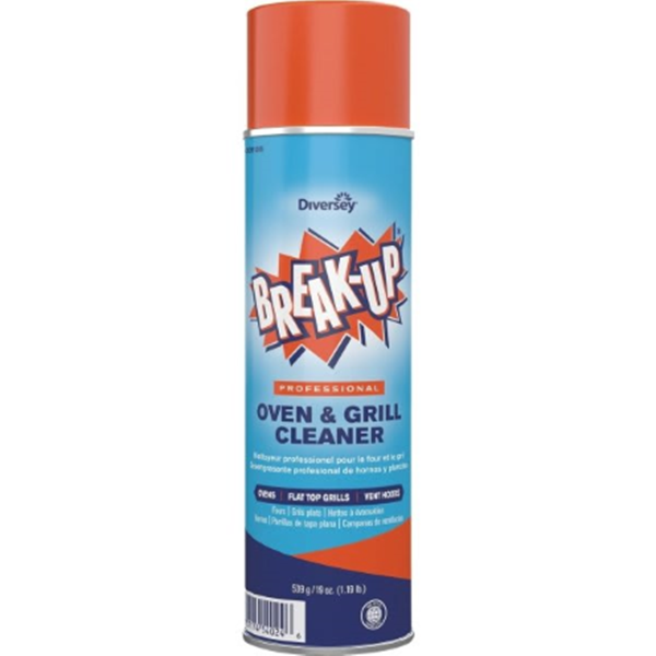 Diversey CBD991206 Break-Up Professional Heavy-Duty foaming oven & grill cleaner aerosol, 19 oz. 12/case