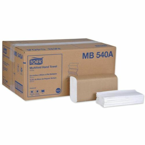 Tork MB540A Multifold Hand Paper Towel White H2, 100% Recycled Fibers, 4000-Towels/Case